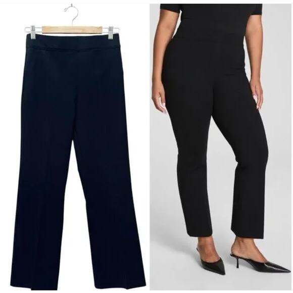 Spanx Pant XL The Perfect Kick Flare Black Stretch Work Pull On Career Office - Picture 2 of 12